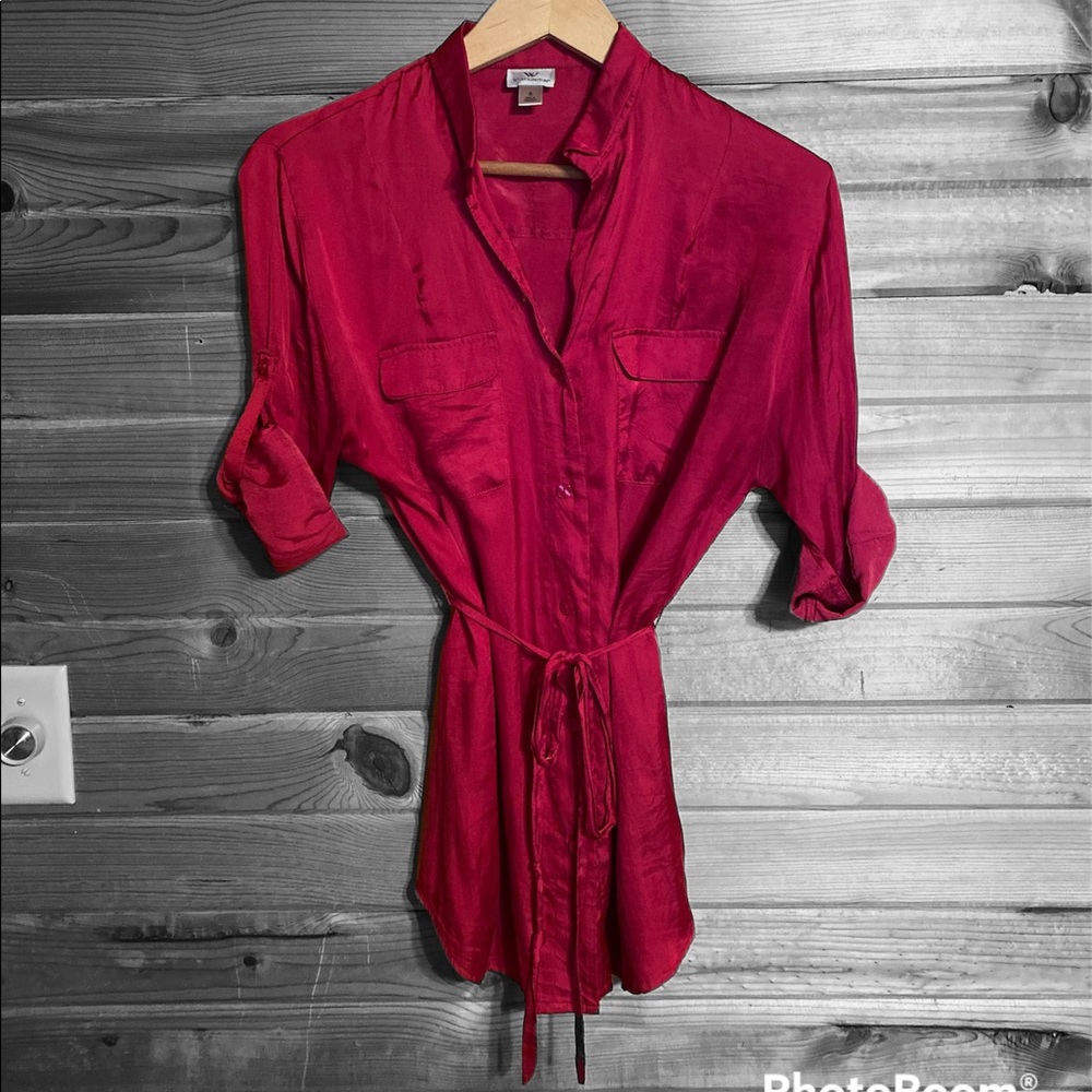 Worthington Pink Tunic Top Women’s Size Medium